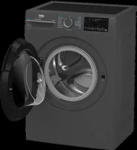 Стиральная машина Beko фронтальная, 8кг, 1400, A, 50см, дисплей, пар, инвертор, темно-серый №8