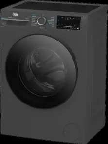 Стиральная машина Beko фронтальная, 8кг, 1400, A, 50см, дисплей, пар, инвертор, темно-серый №9
