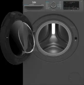 Стиральная машина Beko фронтальная, 8кг, 1400, A, 50см, дисплей, пар, инвертор, темно-серый №10