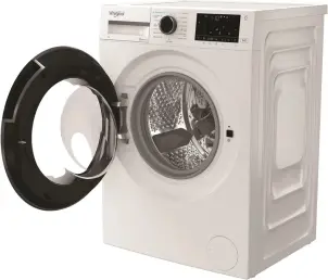 Стиральная машина Whirlpool фронтальная, 8кг, 1400, А, 55см, дисплей, пара, инвертор, люк черный, белый №6