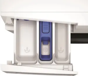 Стиральная машина Whirlpool фронтальная, 8кг, 1400, А, 55см, дисплей, пара, инвертор, люк черный, белый №7
