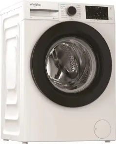 Стиральная машина Whirlpool фронтальная, 8кг, 1400, А, 55см, дисплей, пара, инвертор, люк черный, белый №9