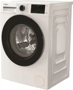 Стиральная машина Whirlpool фронтальная, 8кг, 1400, А, 55см, дисплей, пара, инвертор, люк черный, белый №10