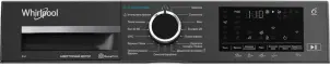 Стиральная машина Whirlpool фронтальная, 8кг, 1400, А, 44.4см, дисплей, пара, инвертор, люк черный, серый №8
