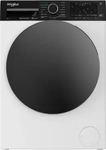 Стиральная машина Whirlpool фронтальная, 8кг, 1200, А, 44.4см, дисплей, пара, инвертор, люк черный, белый №1