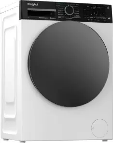 Стиральная машина Whirlpool фронтальная, 8кг, 1200, А, 44.4см, дисплей, пара, инвертор, люк черный, белый №4