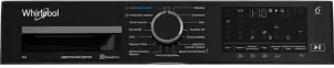 Стиральная машина Whirlpool фронтальная, 8кг, 1200, А, 44.4см, дисплей, пара, инвертор, люк черный, белый №7
