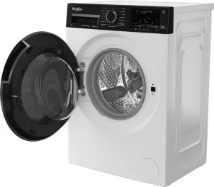 Стиральная машина Whirlpool фронтальная, 8кг, 1200, А, 44.4см, дисплей, пара, инвертор, люк черный, белый №10