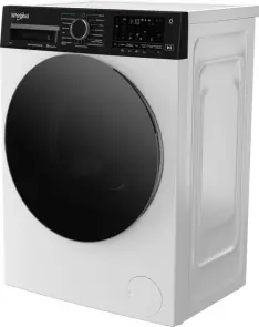 Стиральная машина Whirlpool фронтальная, 8кг, 1200, А, 44.4см, дисплей, пара, инвертор, люк черный, белый №11