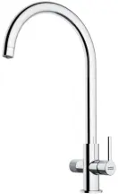 Змішувач для кухні Franke Lina J Clear Water 2.0, довж.виливу - 216 мм, поворотний, 1+1 фільтр, хром купити в Києві