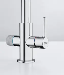 Змішувач для кухні Franke Lina J Clear Water 2.0, довж.виливу - 216 мм, поворотний, 1+1 фільтр, хром №6