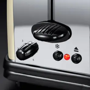 Тостер Russell Hobbs Classic, 1100Вт, довгі слоти, метал, бежевий №6