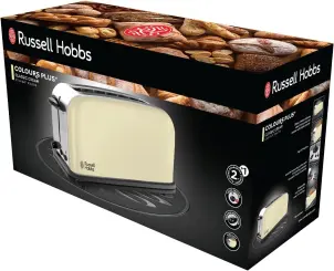 Тостер Russell Hobbs Classic, 1100Вт, довгі слоти, метал, бежевий №8