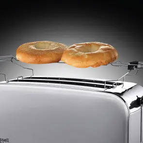 Тостер Russell Hobbs Oxford 1600Вт, длинные слоты на 4 тоста, металл, серебристый №3