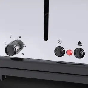Тостер Russell Hobbs Oxford 1600Вт, длинные слоты на 4 тоста, металл, серебристый №4