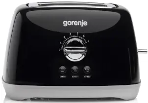 Тостер Gorenje, 900Вт, пластик-метал, чорний №1