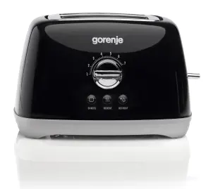 Тостер Gorenje, 900Вт, пластик-метал, чорний №2