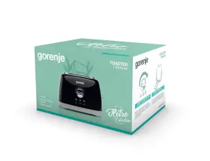 Тостер Gorenje, 900Вт, пластик-метал, чорний №4