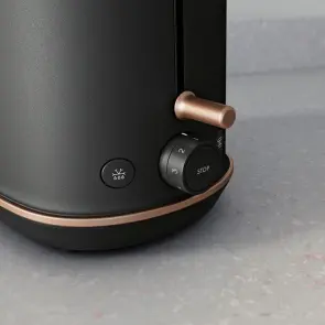 Тостер Electrolux 980Вт, метал, чорний №6