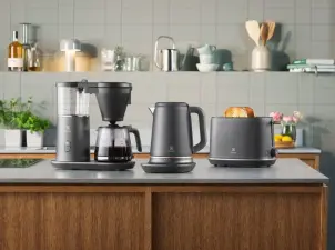 Тостер Electrolux 980Вт, метал, чорний №7