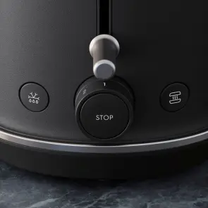 Тостер Electrolux 980Вт, метал, чорний №9