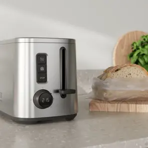 Тостер Electrolux 800Вт, дисплей, метал №7