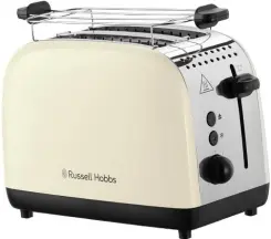 Тостер Russell Hobbs Colours Plus 1600Вт, підігрів, розморожування, метал., бежевий