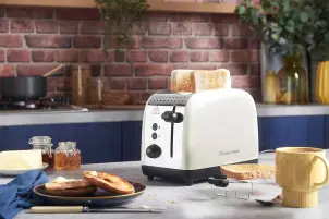 Тостер Russell Hobbs Colours Plus 1600Вт, підігрів, розморожування, метал., бежевий №5