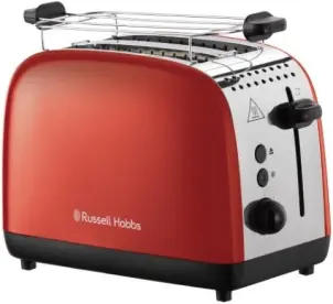 Тостер Russell Hobbs Colours Plus 1600Вт, підігрів, розморожування, метал., червоний №1
