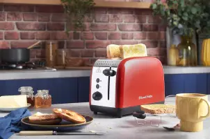 Тостер Russell Hobbs Colours Plus 1600Вт, підігрів, розморожування, метал., червоний №5