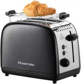 Тостер Russell Hobbs Colours Plus 1600Вт, підігрів, розморожування, метал., чорний №4
