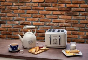 Тостер Gorenje, 950Вт, функц. розморожування, автовідключення, пластик + металл, бежевий №11