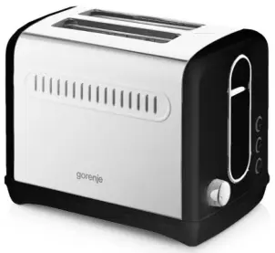 Тостер Gorenje, 950Вт, функц. розморожування, автовідключення, пластик + металл, чорний №2