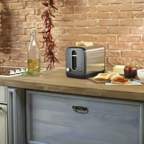 Тостер Gorenje, 950Вт, функц. розморожування, автовідключення, пластик + металл, чорний №5