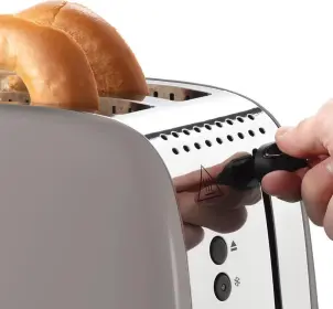 Тостер Russell Hobbs 1671Вт, нержав., підігрів, моко №9