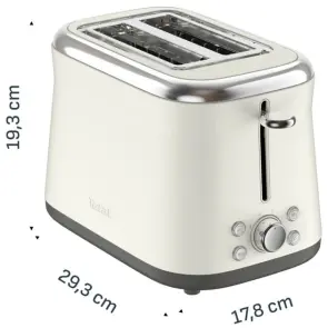 Тостер Tefal Collection 850Вт, размораживание, пластик, бежевый №5