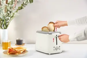 Тостер Tefal Collection 850Вт, размораживание, пластик, бежевый №10