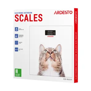 Ваги ARDESTO підлогові Cat, 150кг, AAAx2 в комплекті, скло, багатокольорові №7