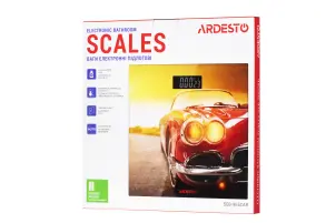 Весы ARDESTO напольные Car, 150кг, AAAx2 в комплекте, стекло, многоцветные. №7