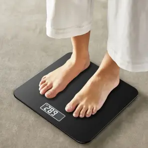 Ваги Tefal підлогові Premiss, 160кг, AAAx2 в комплекті, скло, чорний №6