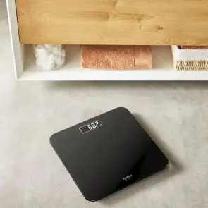 Ваги Tefal підлогові Premiss, 160кг, AAAx2 в комплекті, скло, чорний №9