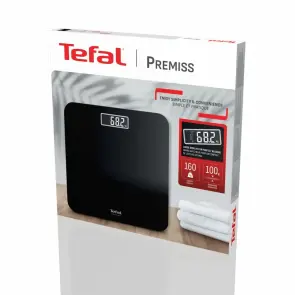 Ваги Tefal підлогові Premiss, 160кг, AAAx2 в комплекті, скло, чорний №11