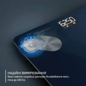 Ваги Tefal підлогові Goodvibes Life+, 180кг, Bluetooth, AAAx3 в комплекті, скло, синій №5