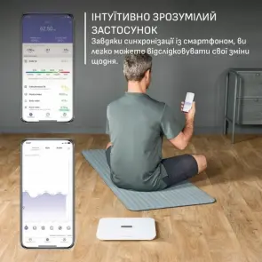 Весы Tefal напольные Goodvibes Sport, 200кг, Bluetooth, AAAx4 в комплекте, стекло, белый №6