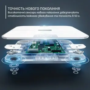 Весы Tefal напольные Goodvibes Sport, 200кг, Bluetooth, AAAx4 в комплекте, стекло, белый №9