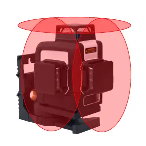 Рівень лазерний 3D-Mark 1H/2V/360-50, червоний. №1