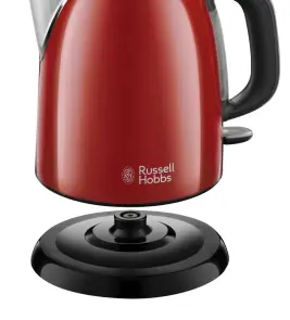Електрочайник Russell Hobbs Colours Plus Mini 1л, метал, червоно-чорний №3
