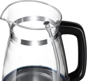 Електрочайник Russell Hobbs Hourglass 1.7л, скло, підсвічування, чорно-сріблястий №3
