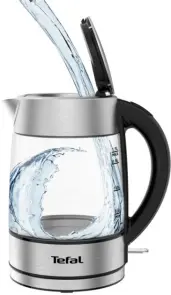 Електрочайник Tefal Glass Kettle 1.7л, скло, з підсвіткою, сріблясто-чорний №5