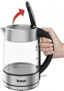 Електрочайник Tefal Glass Kettle 1.7л, скло, з підсвіткою, сріблясто-чорний №7